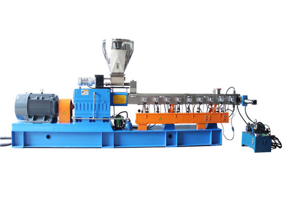 China 90kw Two Screw Plastic Extrusion Line For PP PE PA PS PET Compounding High Speed supplier